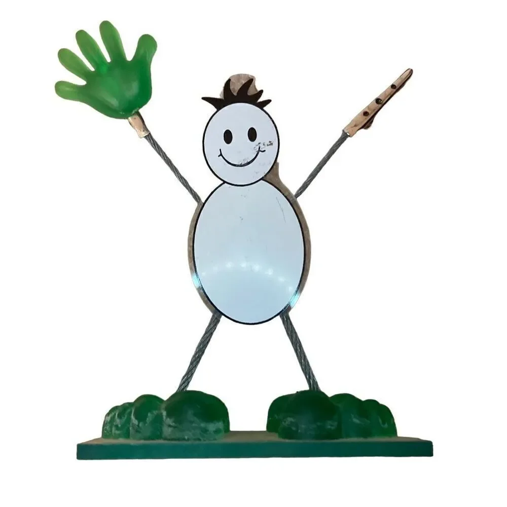 Smiley Face Figure Picture Holder Frame Happy Kids Cute Smile